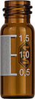 1.5mL Screw Vial N10,11.6x32mm,amber,label, pk/100