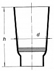 Kelímek filtrační kuželového tvaru, P16, 35ml, 31