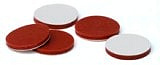 Septa, PTFE/red silicone, 8.7mm 100/pk