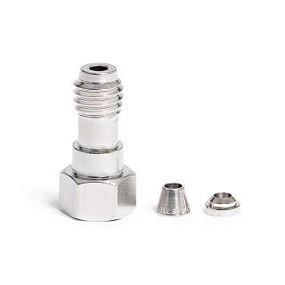 Long fittings and ferrules, SS, 10/PK