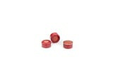 Red crimp cap 11mm PTFE/rub septa 100pk