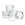 Glass beakers 25mL, bulk std, PSD, 5/pk
