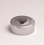 20mm silver alum safety crimp cap 100pk