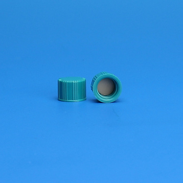 8-425mm Green Ribbed Thermoset Solid Top Cap, PTFE